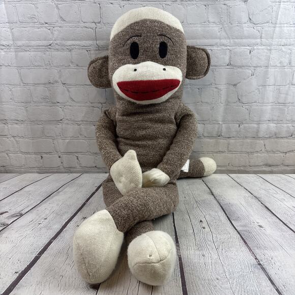 Maxx The Sock Monkey‎ Plush Jumbo Stuffed Animal Toy 36+” 2012 - Picture 1 of 14